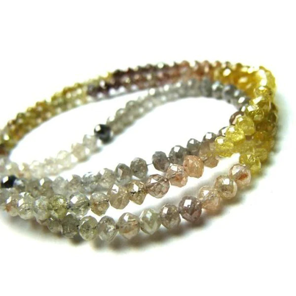7 Inch Beads Checker Mixed Natural Loose Diamond