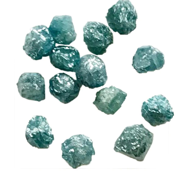 3 Ct Beads Checker Blue Natural Loose Diamond