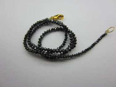 16 Ct Beads Uncut Black Natural Loose Diamond