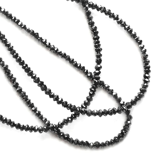 18 Ct Beads Uncut Black Natural Loose Diamond