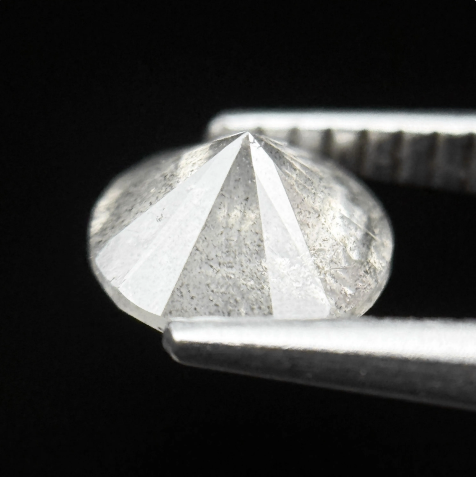 1.23 Ct Round Brilliant Cut Grey Natural Fancy Diamond