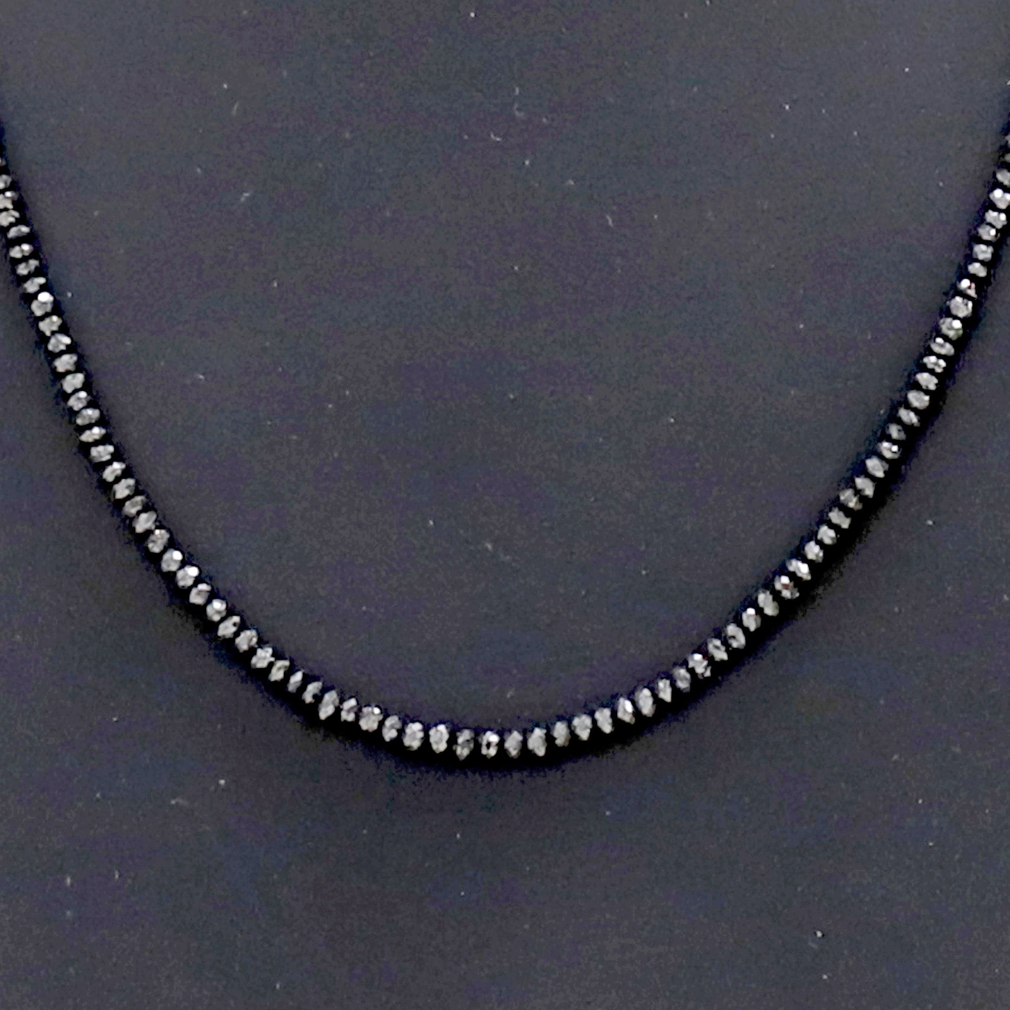 19.84 Ct Beads Uncut Black Natural Loose Diamond