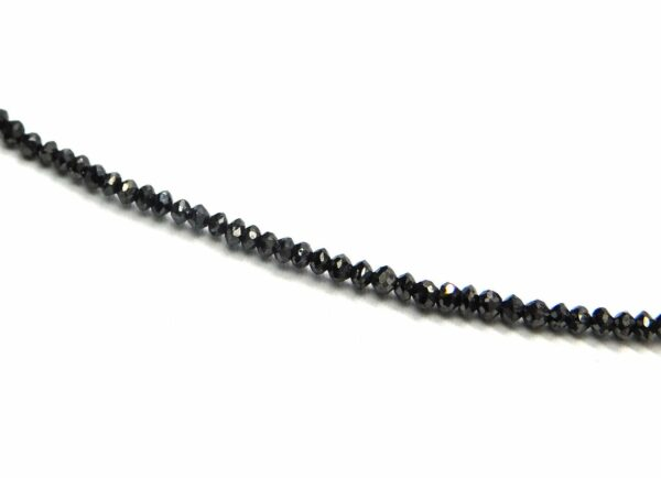 2-3 MM Beads Checker Cut Black Natural Loose Diamond