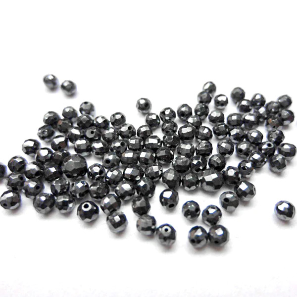 3 Ct Beads Uncut Black Natural Loose Diamond