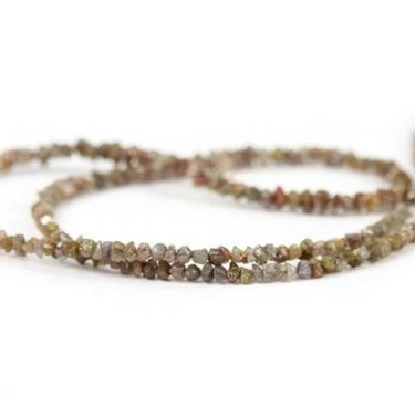 20 Inch Beads Checker Brown Natural Loose Diamond