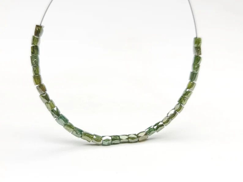 1.05 Ct Beads Checker Green Natural Loose Diamond