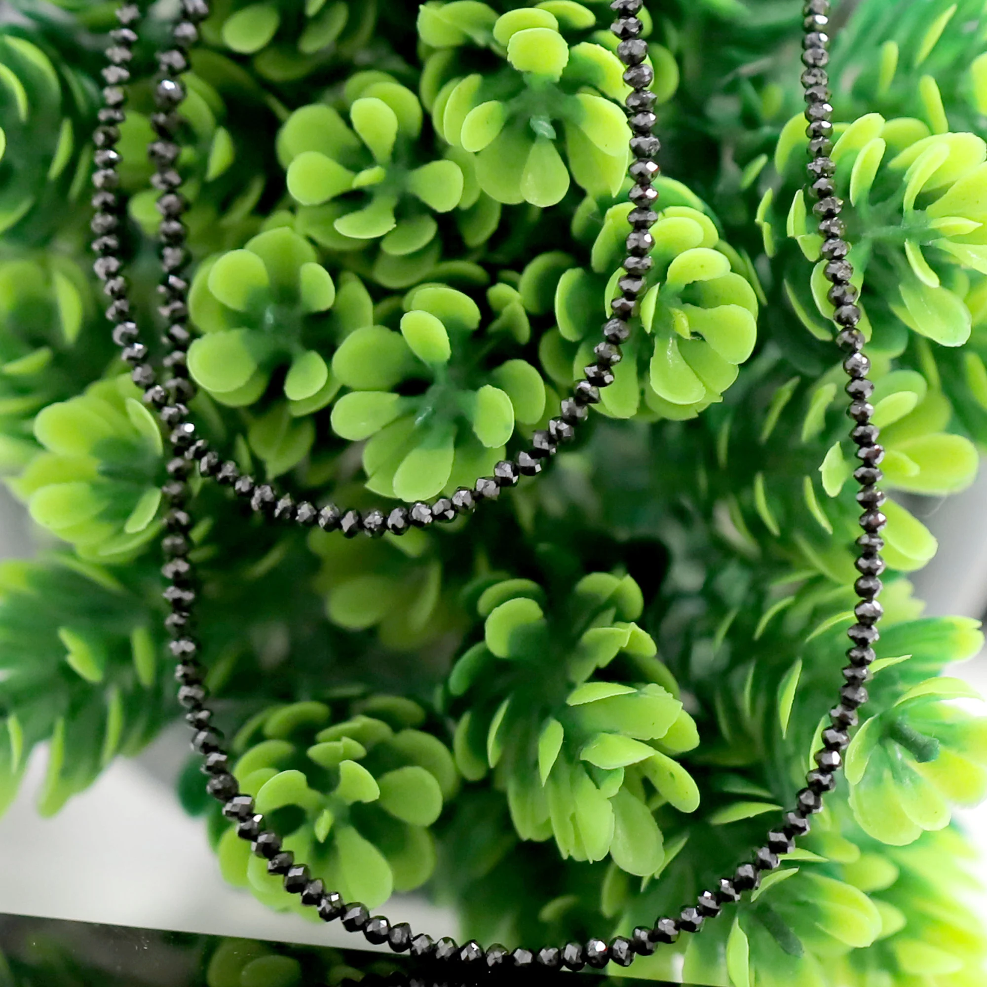 20 Ct Beads Uncut Black Natural Loose Diamond