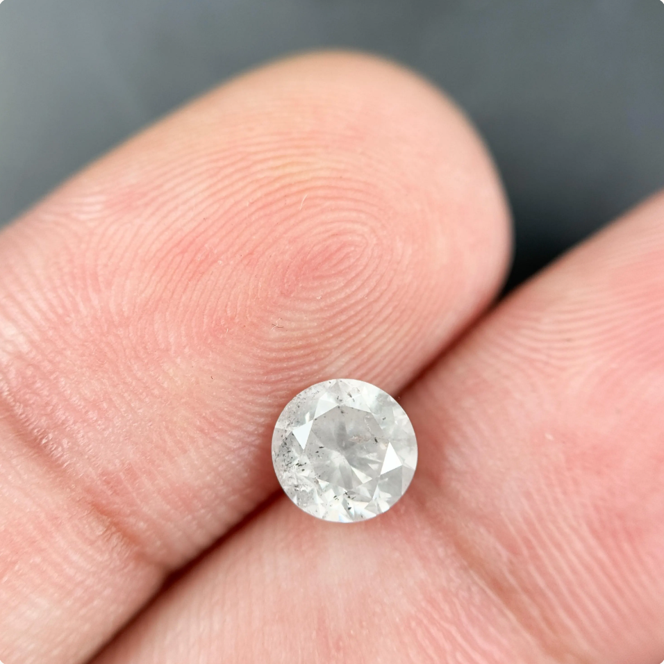 0.97 Ct Round Brilliant Cut White Natural Beautiful Diamond
