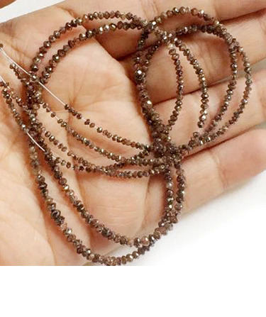 2.0 – 6.0 MM Beads Checker Brown Natural Loose Diamond