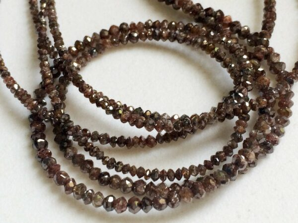 2-3 MM Beads Checker Brown Natural Loose Diamond