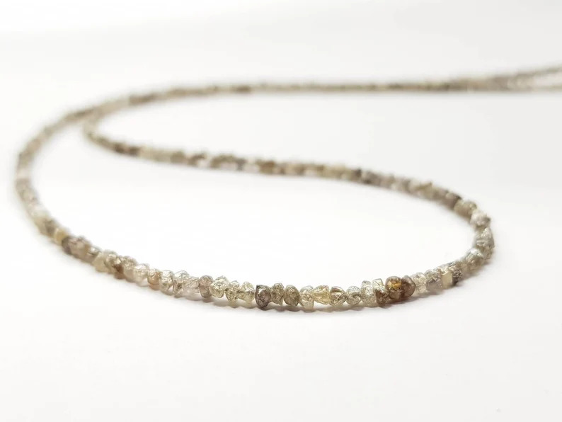 12.50 Ct Beads Checker Brown Natural Loose Diamond