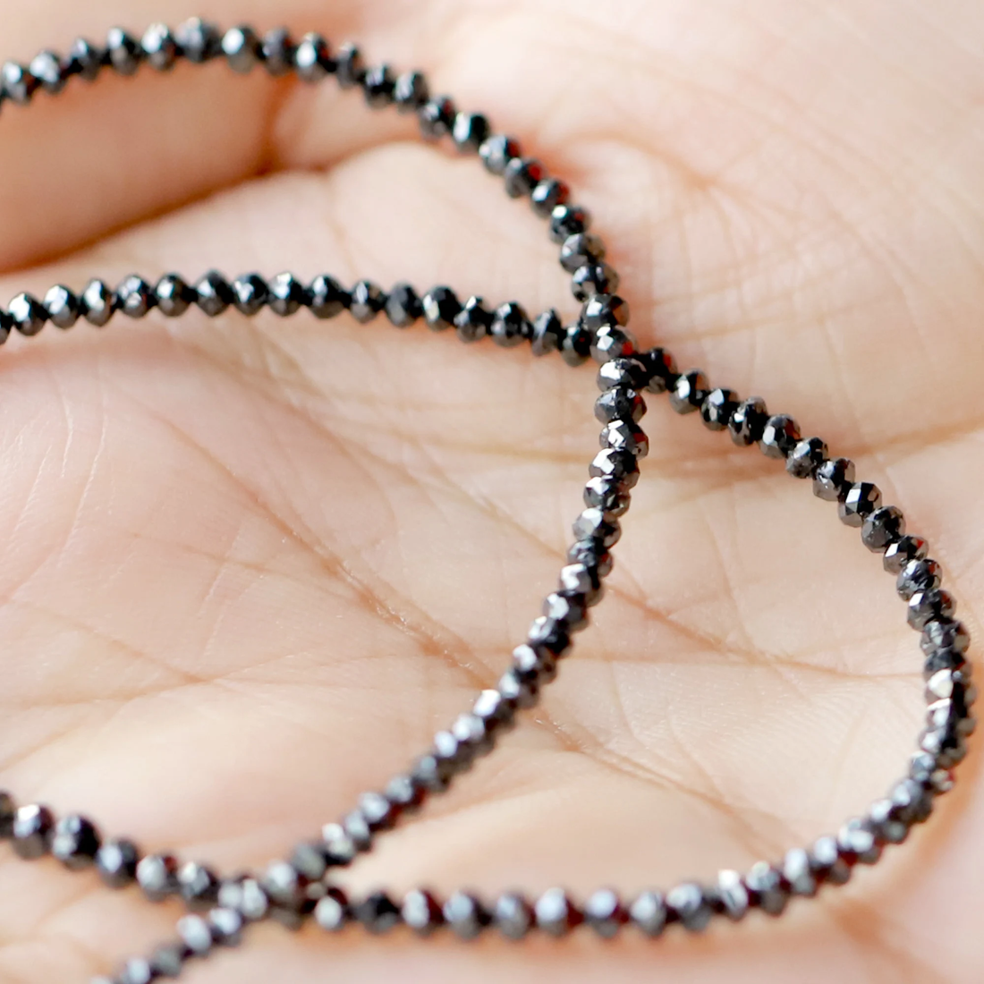 20 Ct Beads Uncut Black Natural Loose Diamond