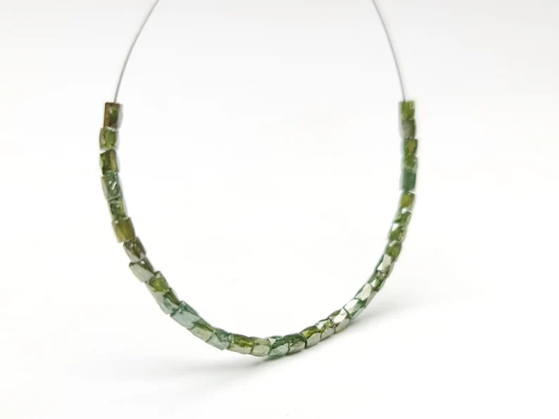 1.05 Ct Beads Checker Green Natural Loose Diamond