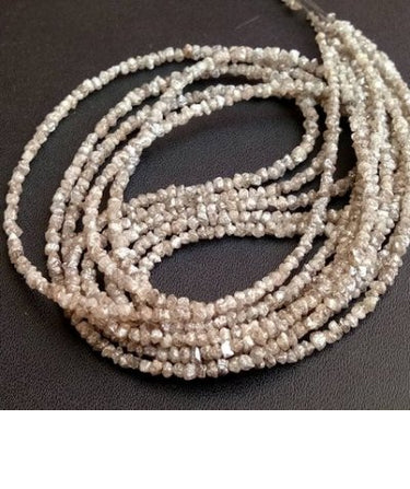 7 Inch Beads Checker Brown Natural Loose Diamond