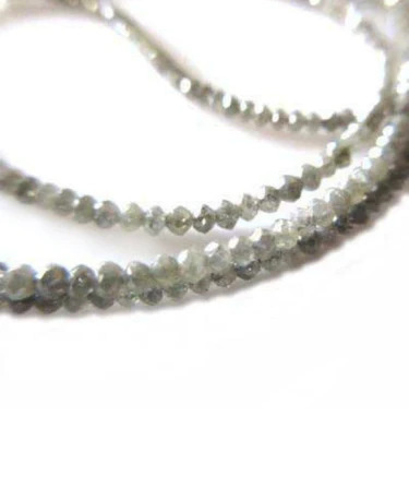 36 Ct Beads Checker Gray & White Natural Loose Diamond