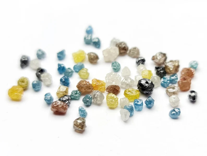 1.00 Ct Beads Checker Multi Natural Loose Diamond