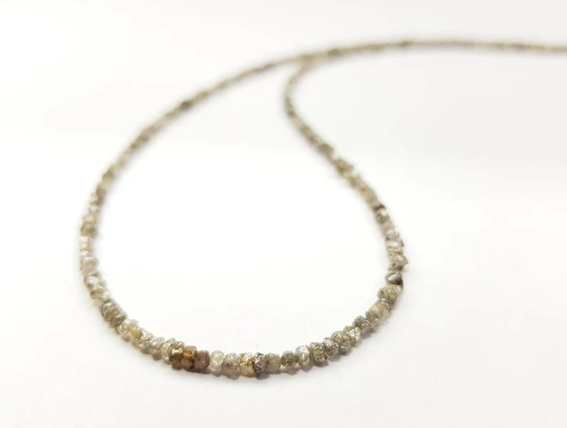 12.50 Ct Beads Checker Brown Natural Loose Diamond