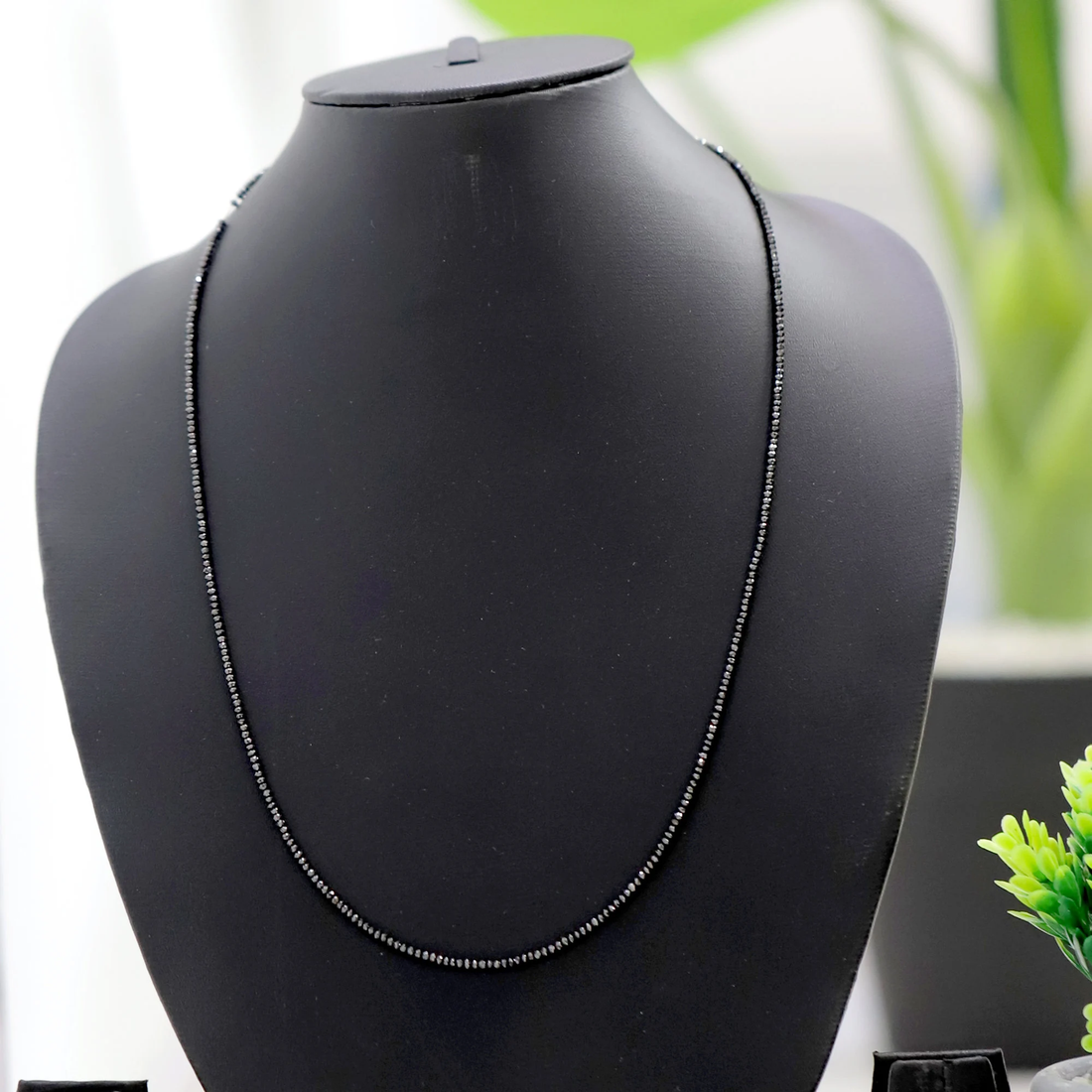 2 MM Beads Uncut Black Natural Loose Diamond