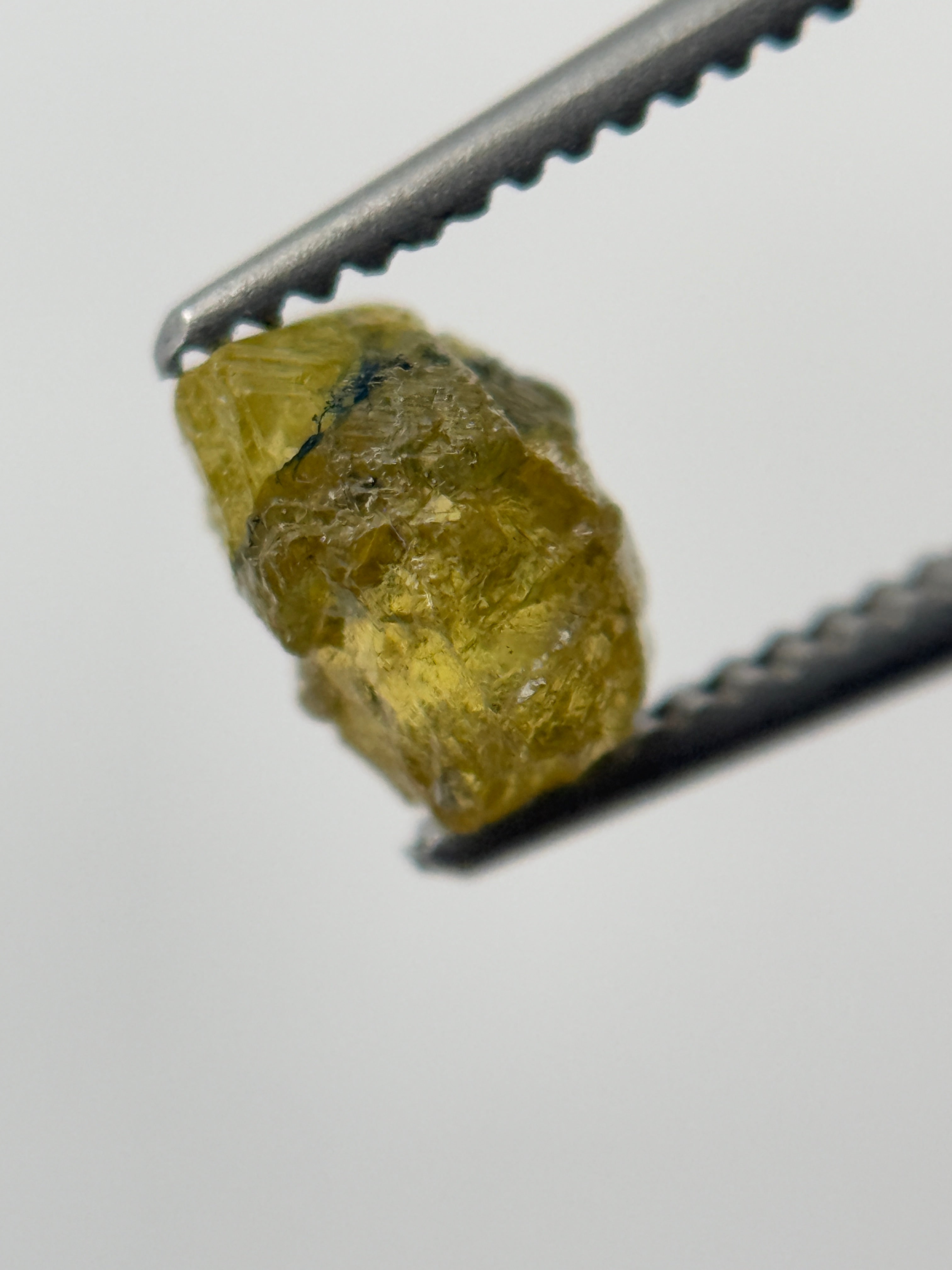0.66 Ct Rough Rose Cut Green Natural Fancy Diamond