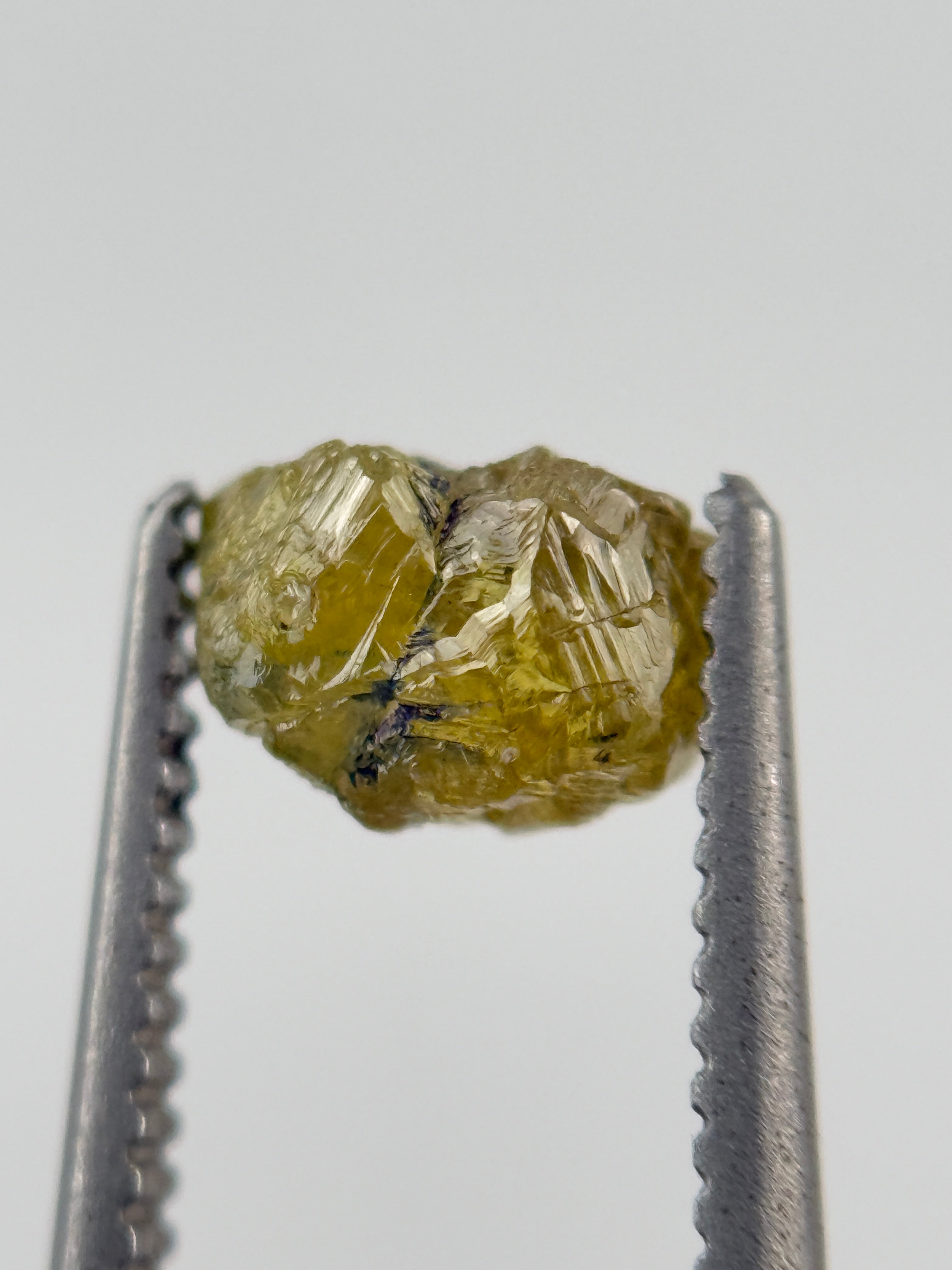 0.66 Ct Rough Rose Cut Green Natural Fancy Diamond