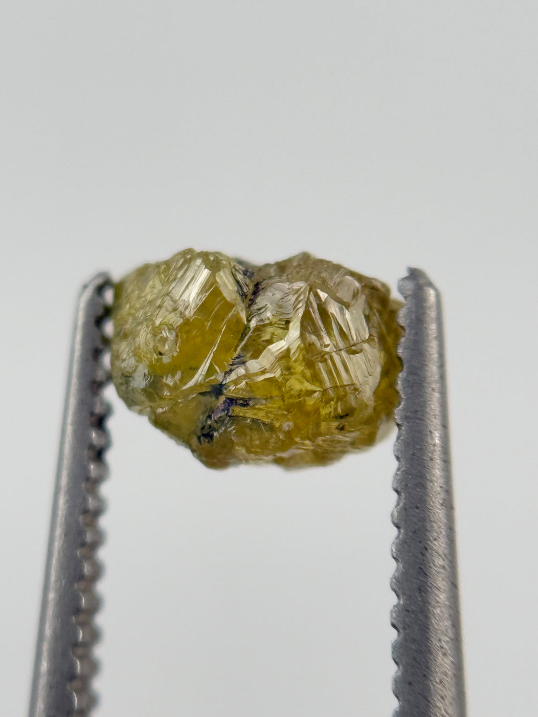 0.66 Ct Rough Rose Cut Green Natural Fancy Diamond