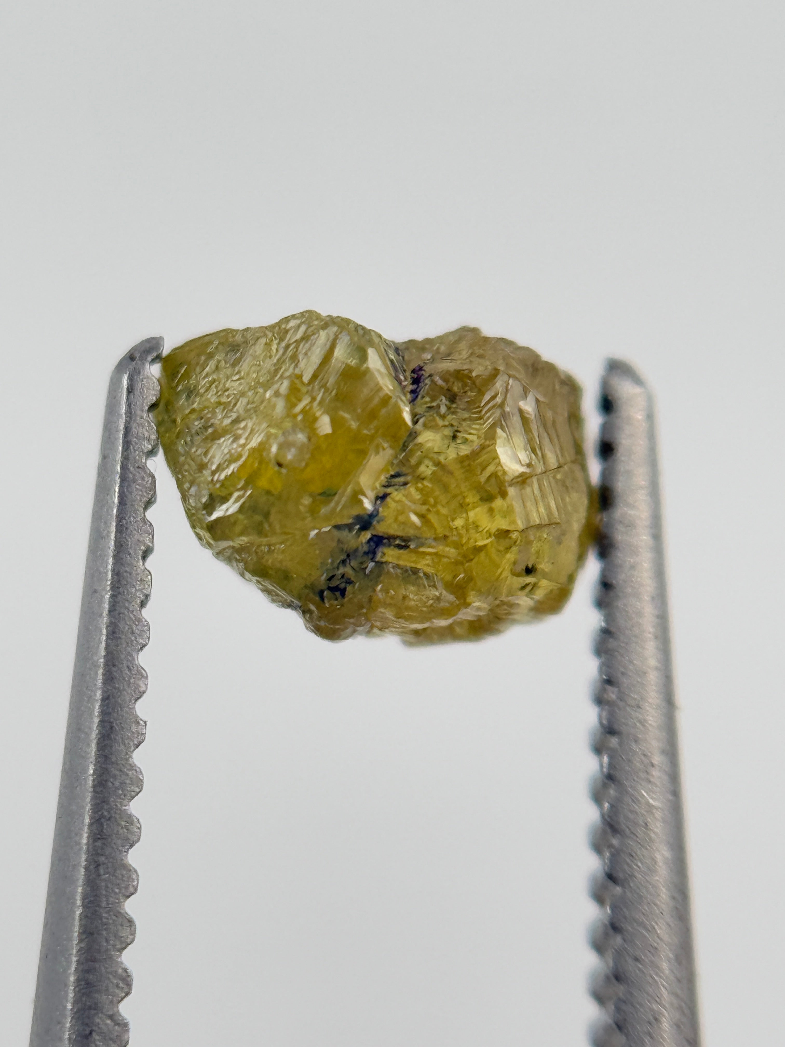 0.66 Ct Rough Rose Cut Green Natural Fancy Diamond
