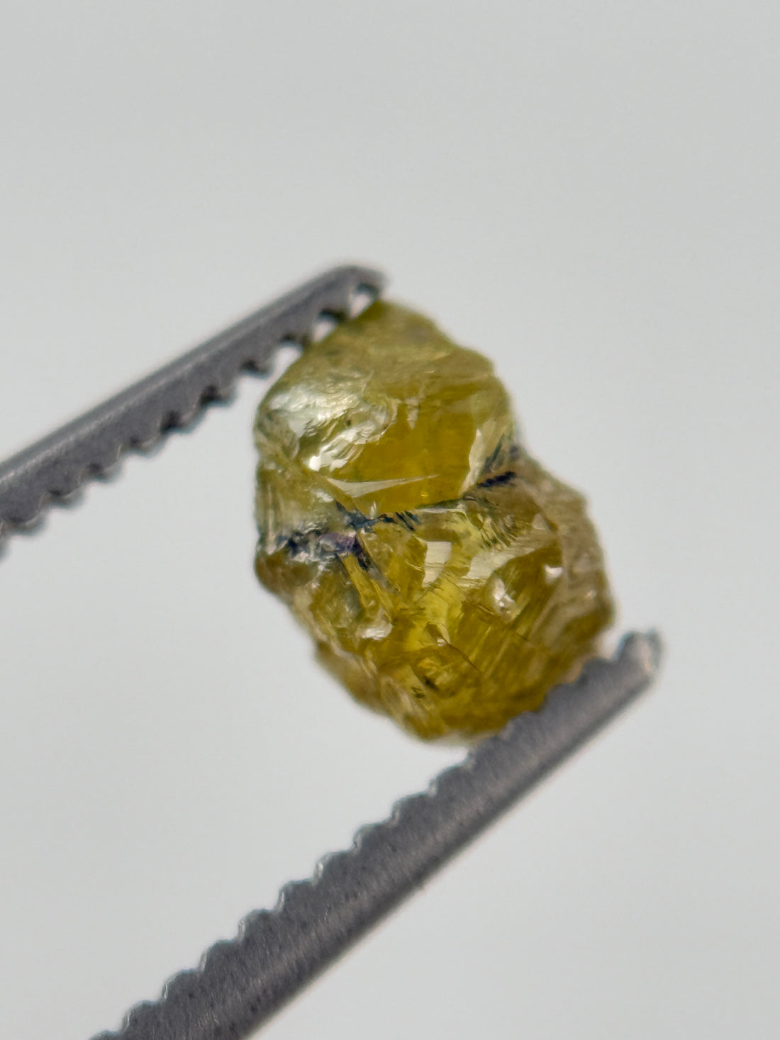 0.66 Ct Rough Rose Cut Green Natural Fancy Diamond
