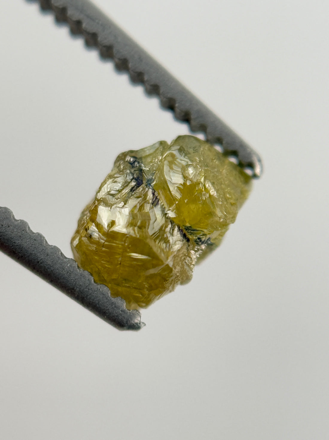 0.66 Ct Rough Rose Cut Green Natural Fancy Diamond