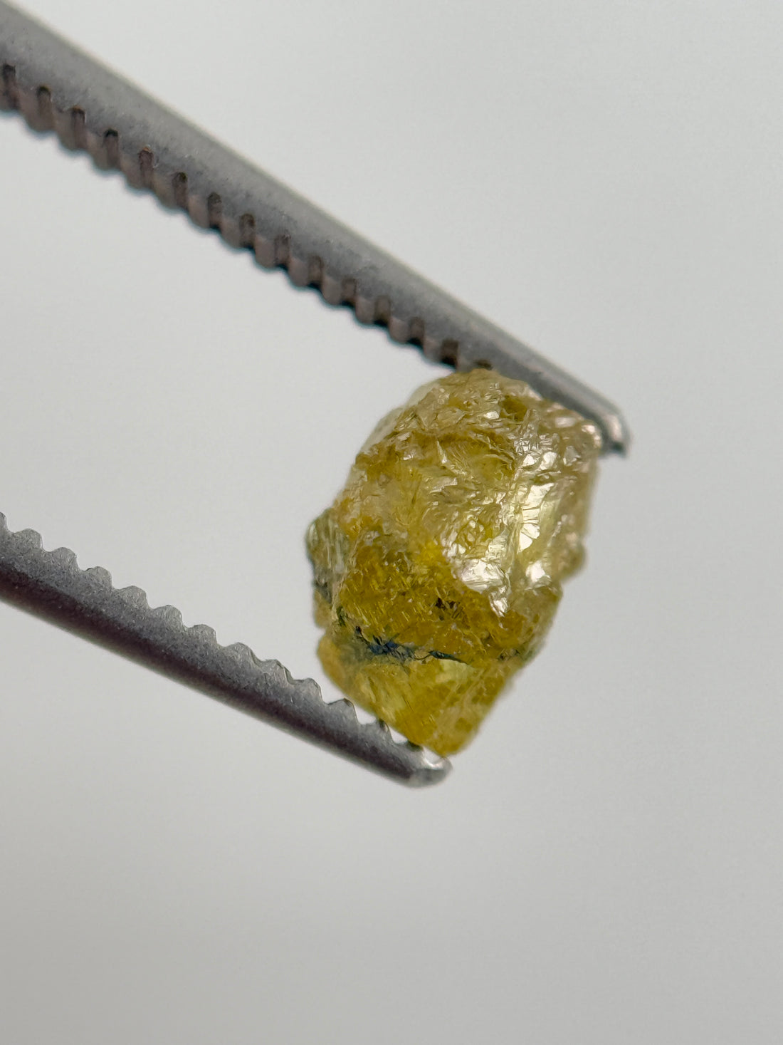 0.66 Ct Rough Rose Cut Green Natural Fancy Diamond