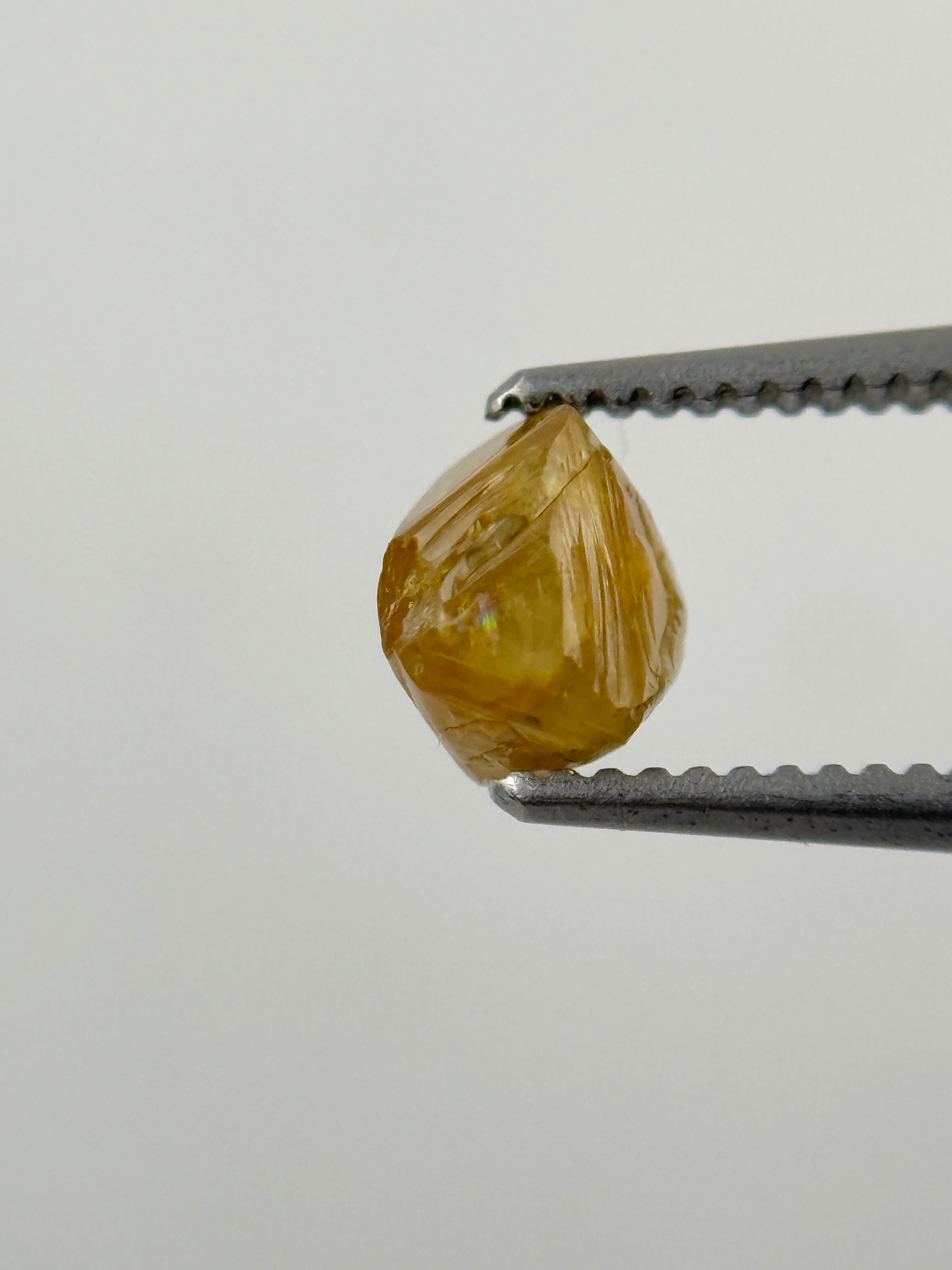 1.30 Ct Rough Rose Cut Brownish Natural Fancy Diamond