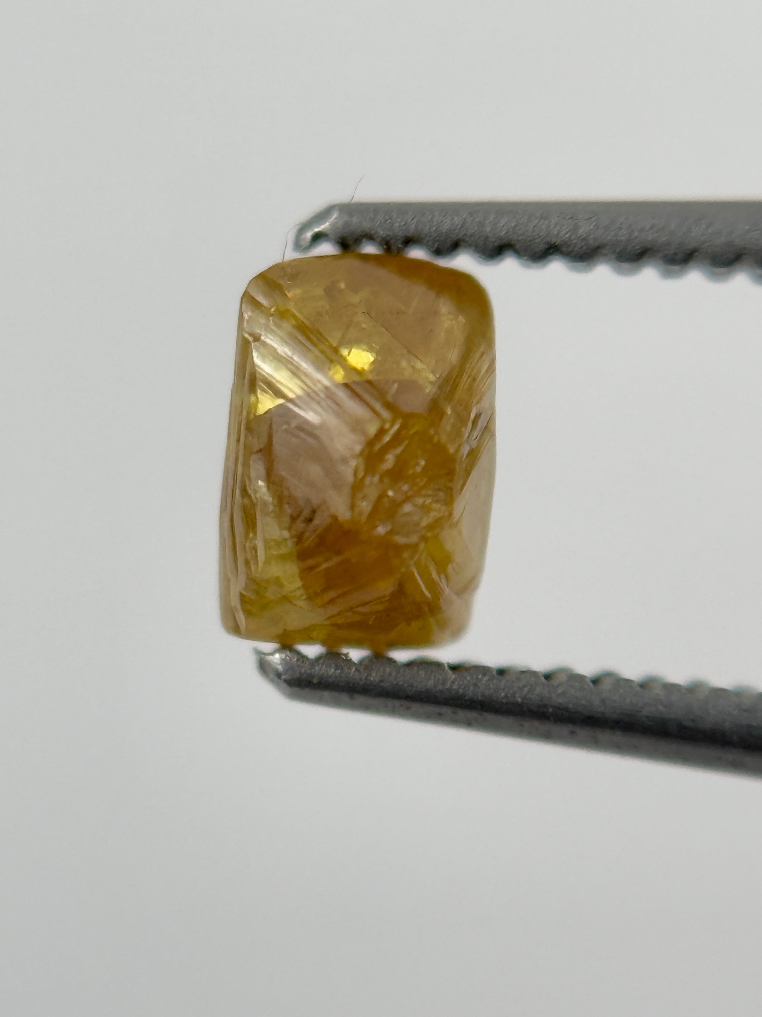 1.30 Ct Rough Rose Cut Brownish Natural Fancy Diamond
