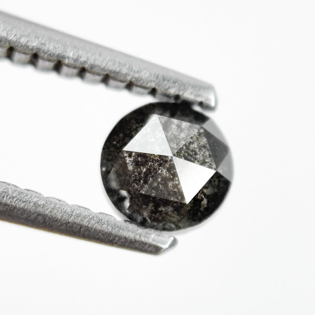 0.38 Ct Round Rose Cut Grey Natural Fancy Diamond