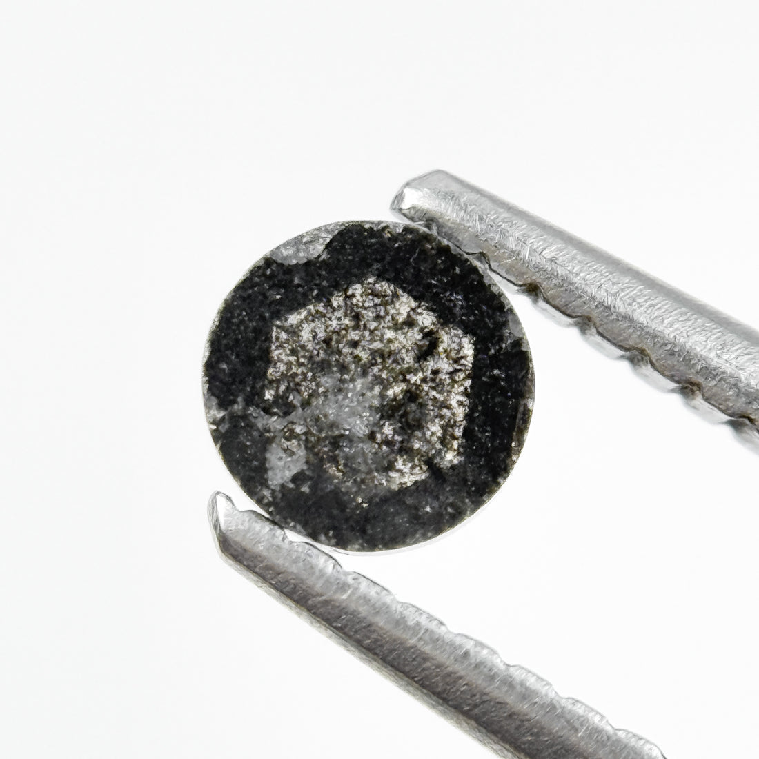 0.38 Ct Round Rose Cut Grey Natural Fancy Diamond