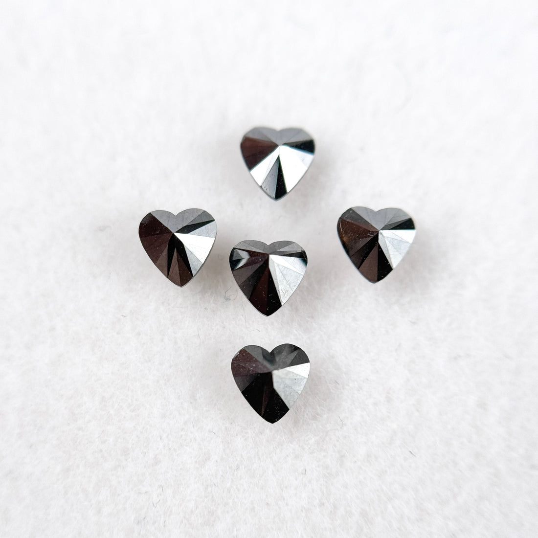 3.5 MM Heart Brilliant Cut Black Natural Fancy Diamond