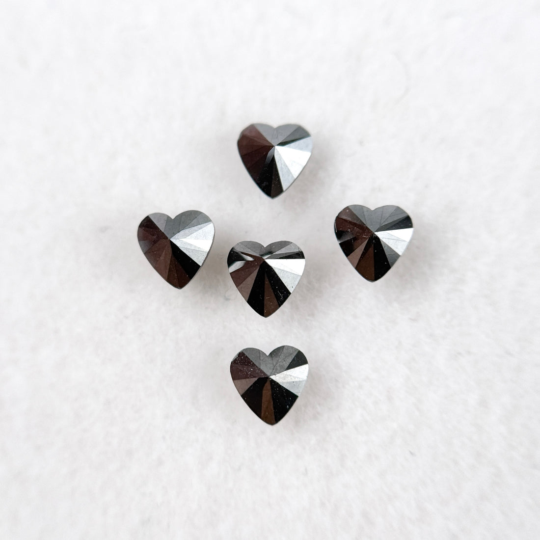 3.5 MM Heart Brilliant Cut Black Natural Fancy Diamond