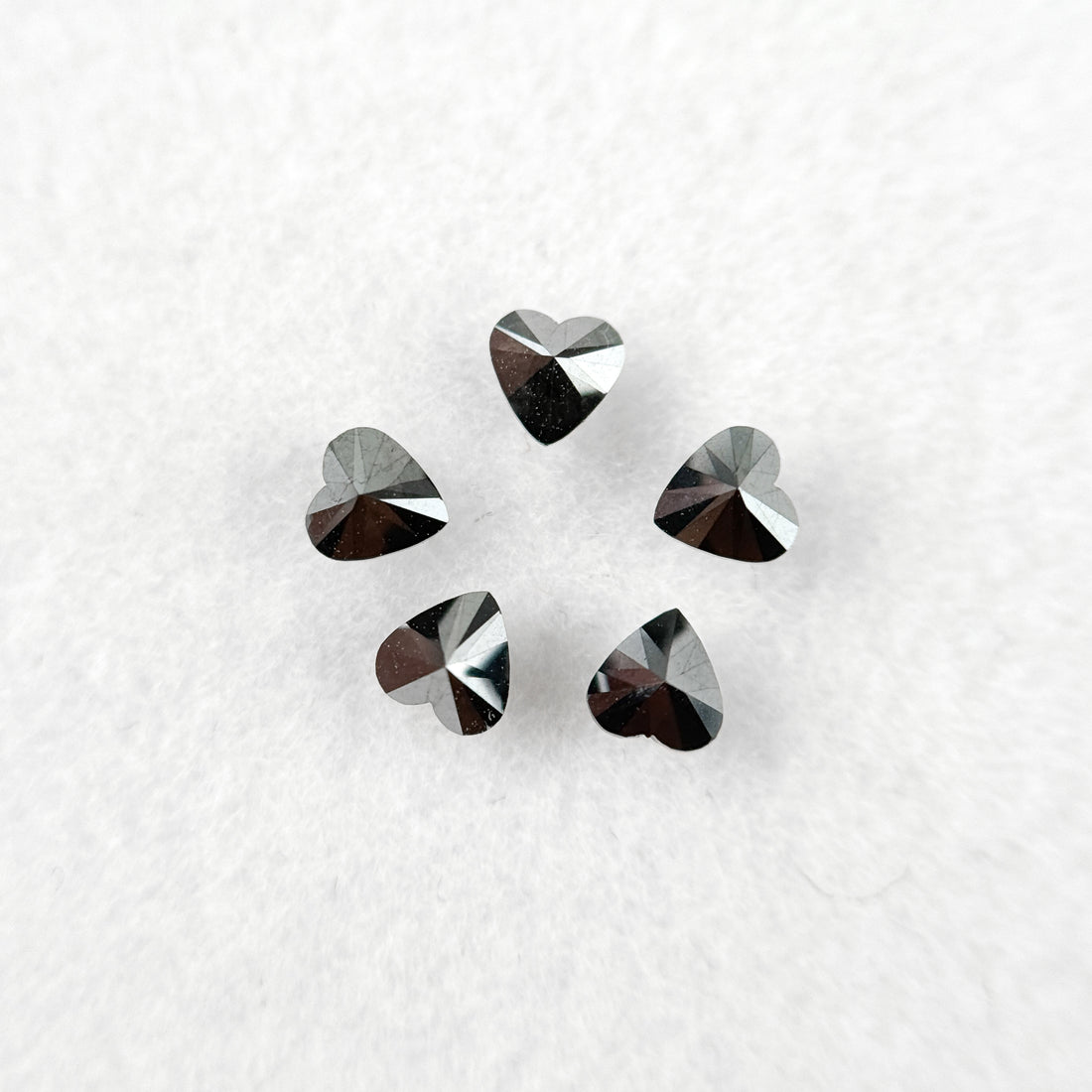 3 MM Heart Brilliant Cut Black Natural Fancy Diamond