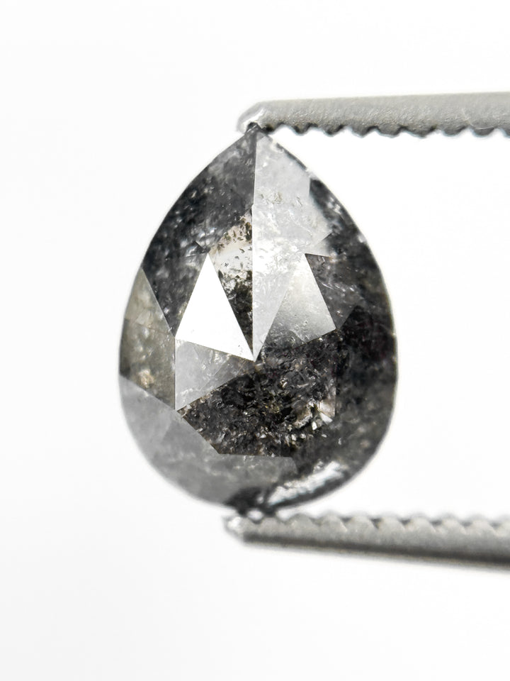 1.49 Ct Pear Rose Cut Grey Natural Loose Diamond