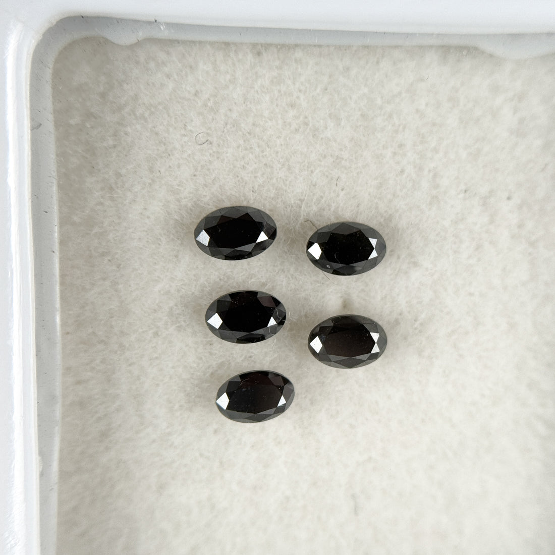 3 X 2 MM Oval Rose Cut Black Natural Fancy Diamond