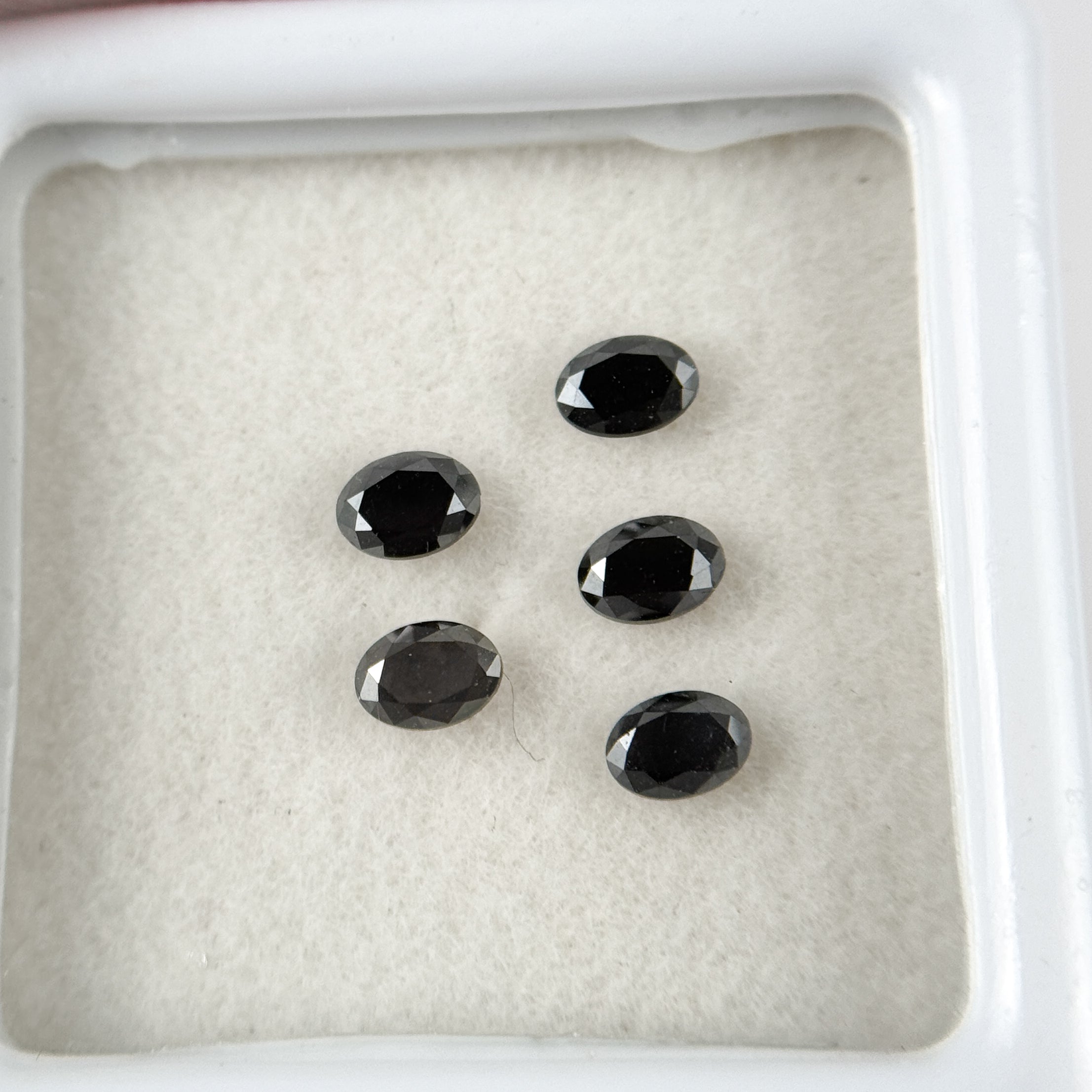 3.5 MM Oval Brilliant Cut Black Natural Fancy Diamond Loose