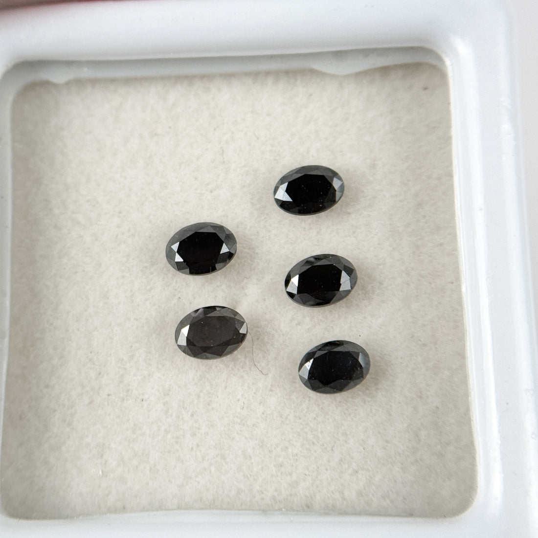 3.5 MM Oval Brilliant Cut Black Natural Fancy Diamond Loose