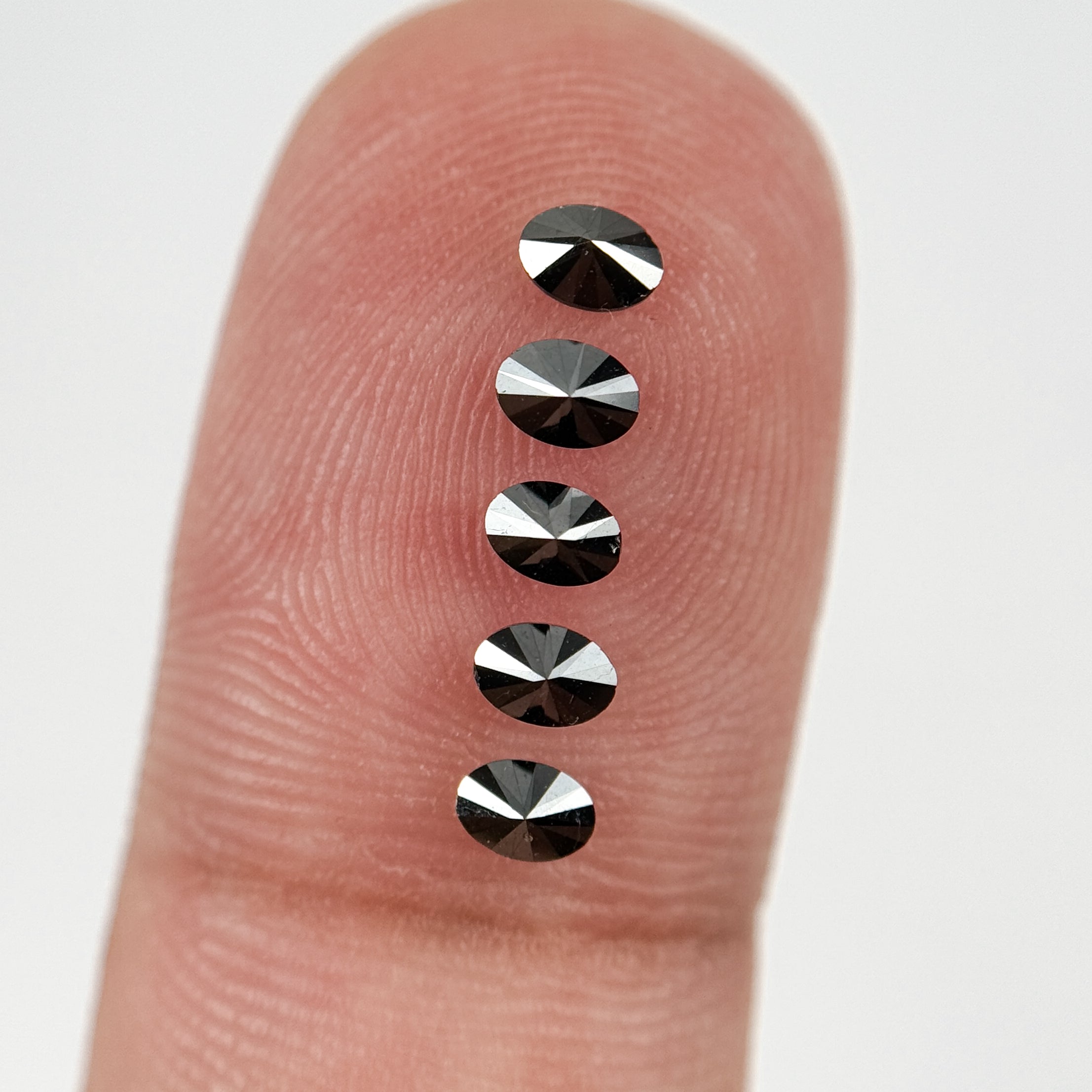 3.5 MM Oval Brilliant Cut Black Natural Fancy Diamond Loose