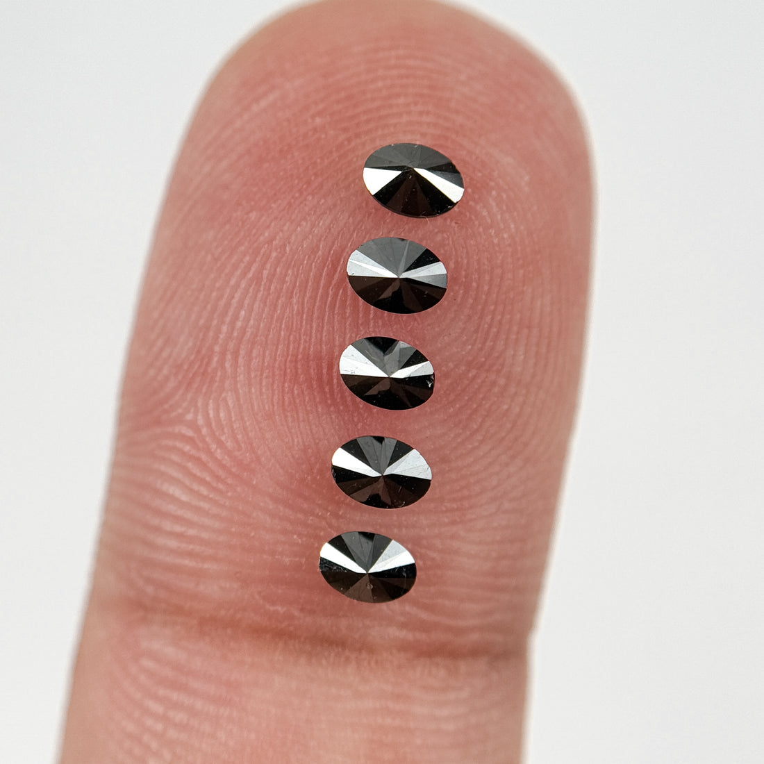 3.5 MM Oval Brilliant Cut Black Natural Fancy Diamond Loose