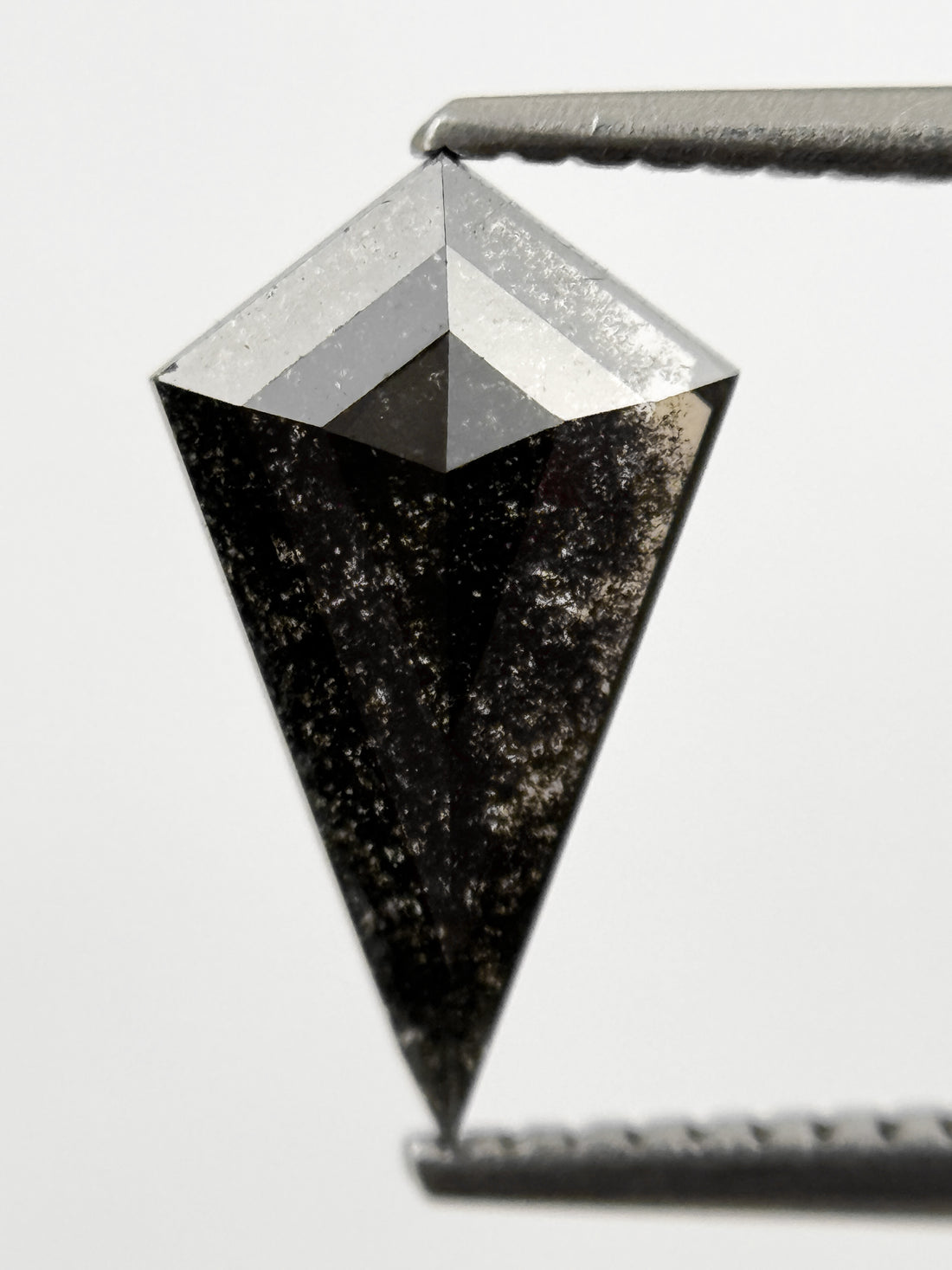 1.59 Ct Kite Rose Cut Grey Natural Loose Galaxy Diamond