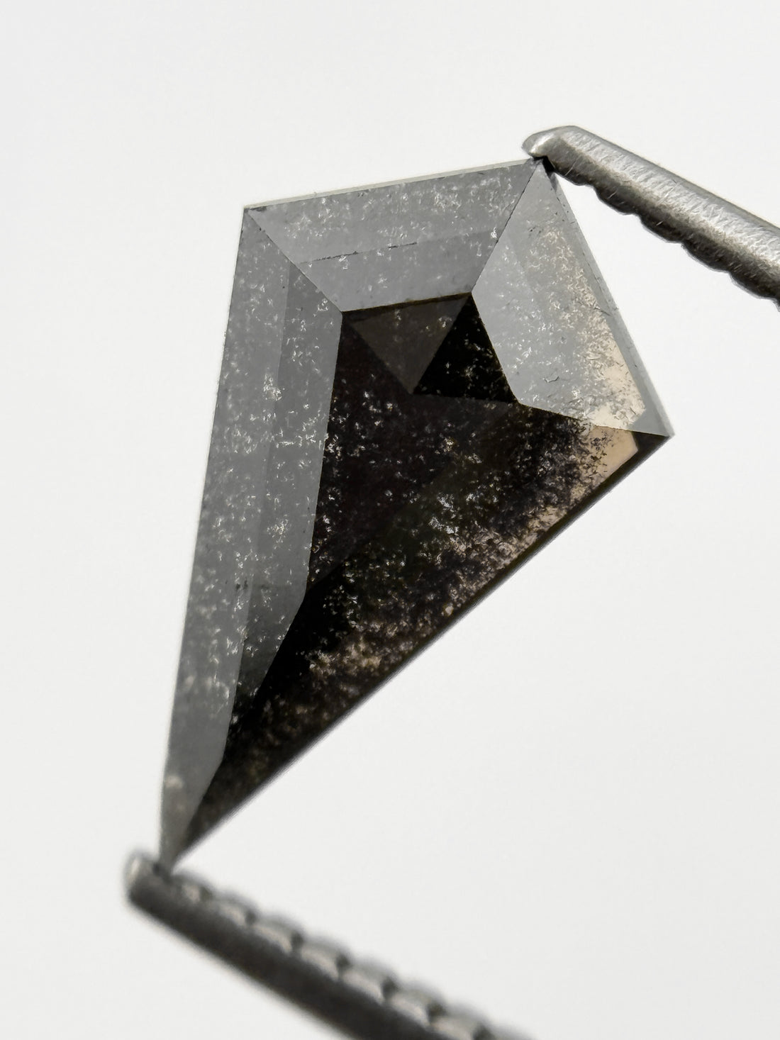 1.59 Ct Kite Rose Cut Grey Natural Loose Galaxy Diamond