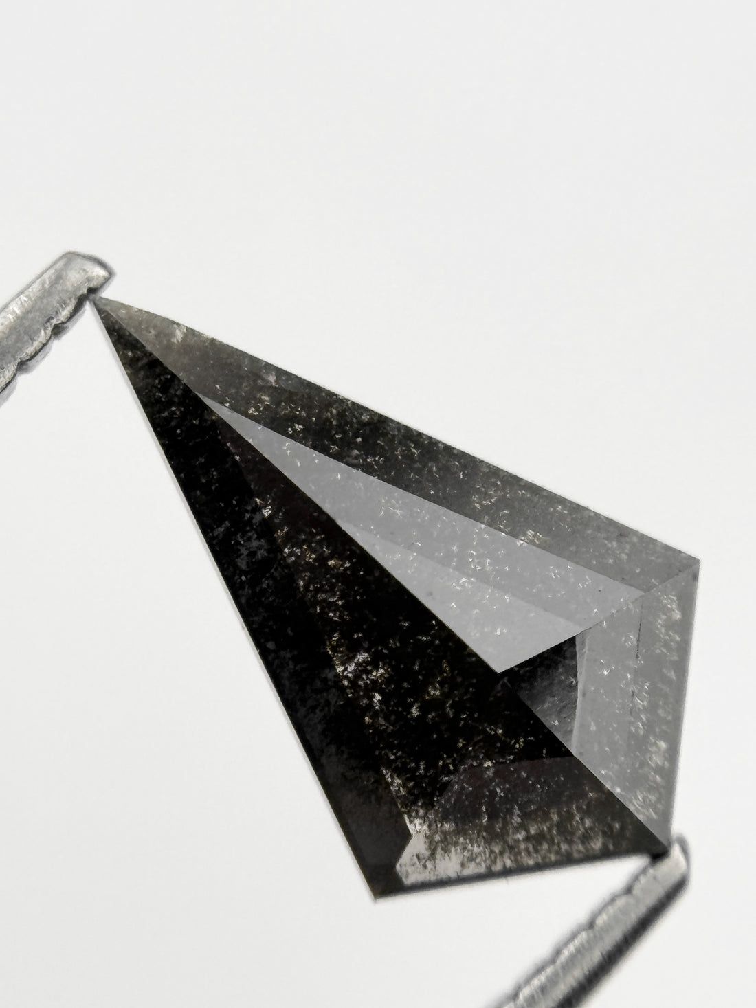 1.59 Ct Kite Rose Cut Grey Natural Loose Galaxy Diamond