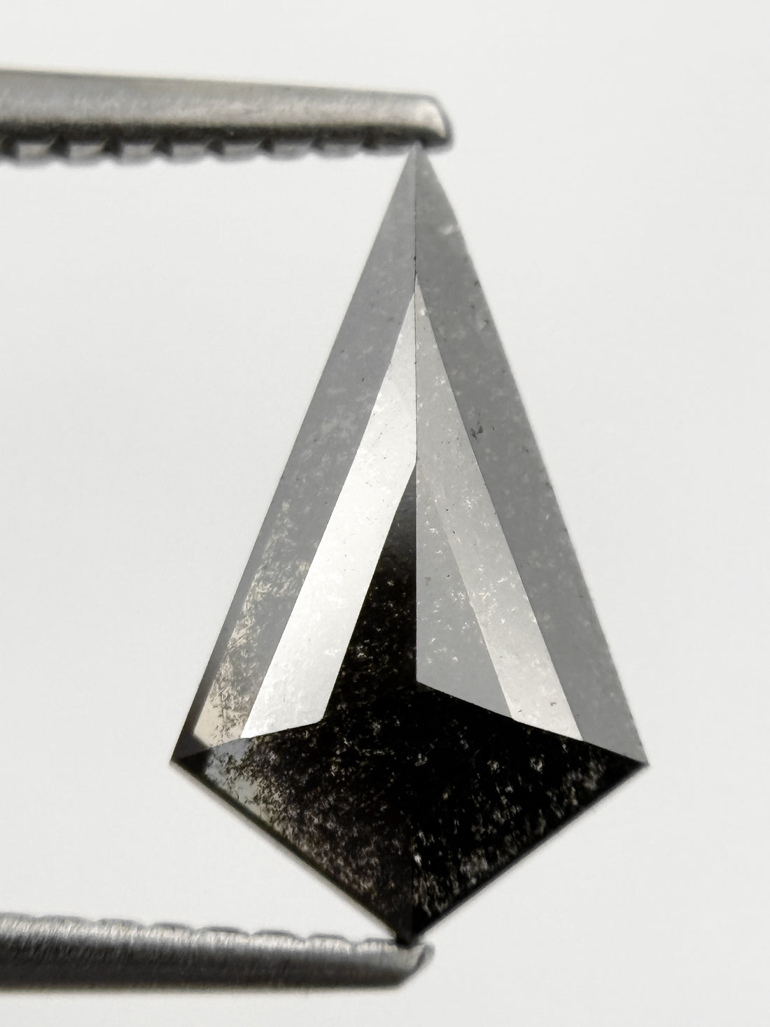 1.59 Ct Kite Rose Cut Grey Natural Loose Galaxy Diamond