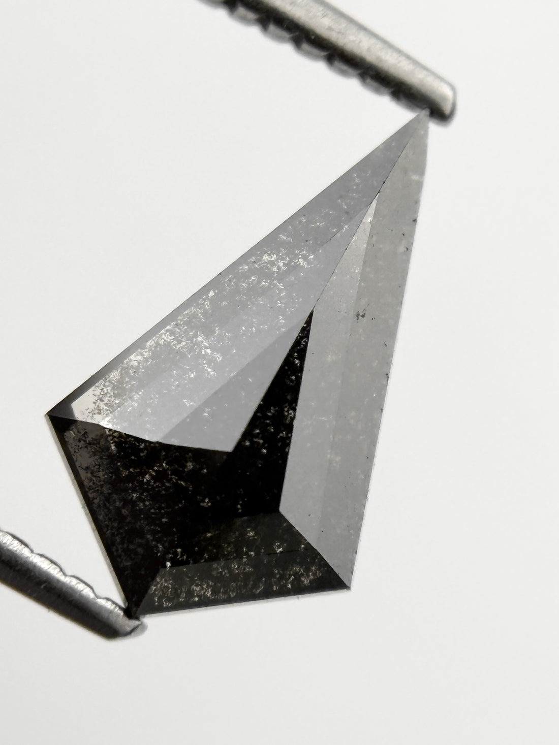 1.59 Ct Kite Rose Cut Grey Natural Loose Galaxy Diamond