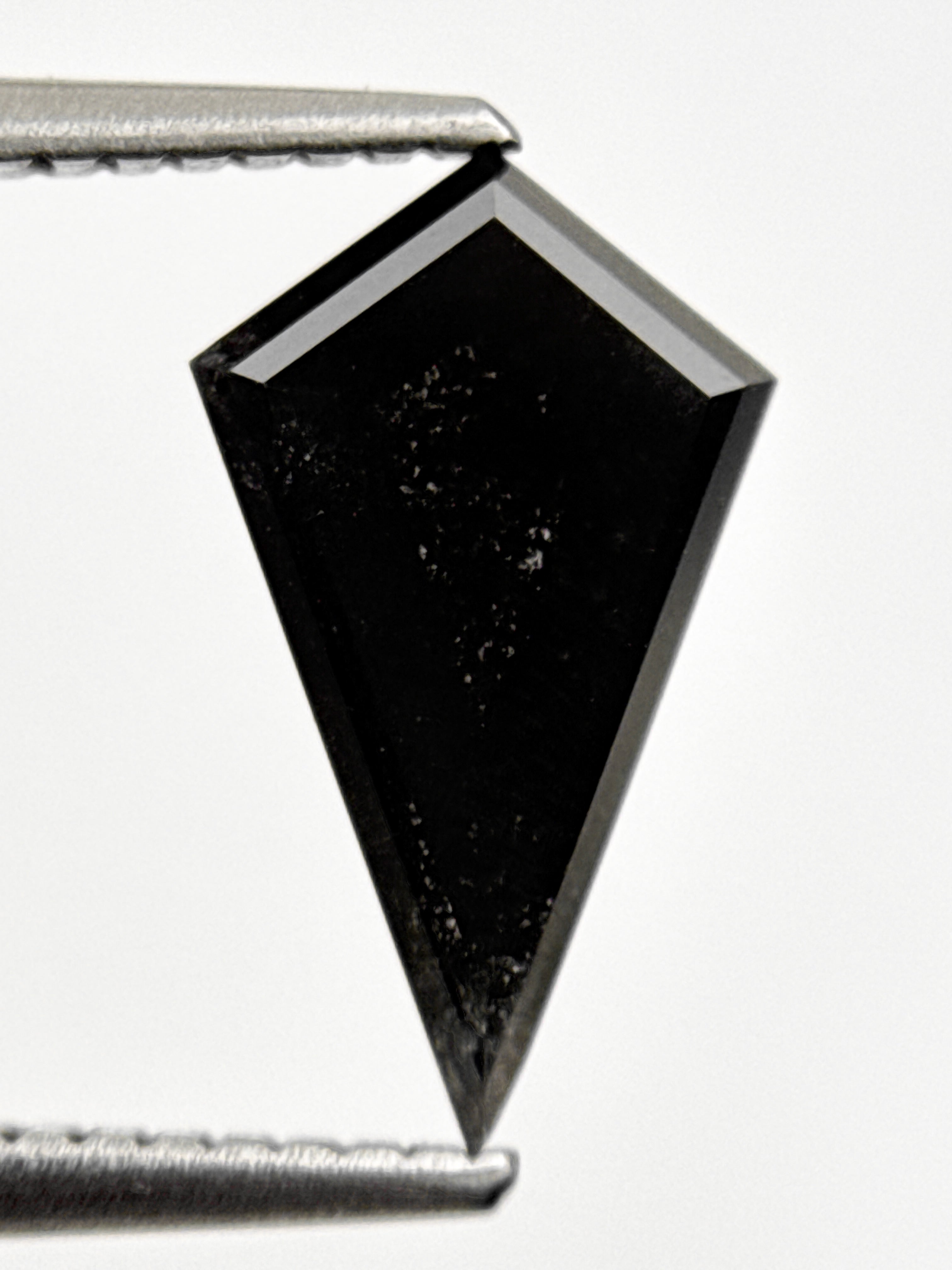 1.59 Ct Kite Rose Cut Grey Natural Loose Galaxy Diamond