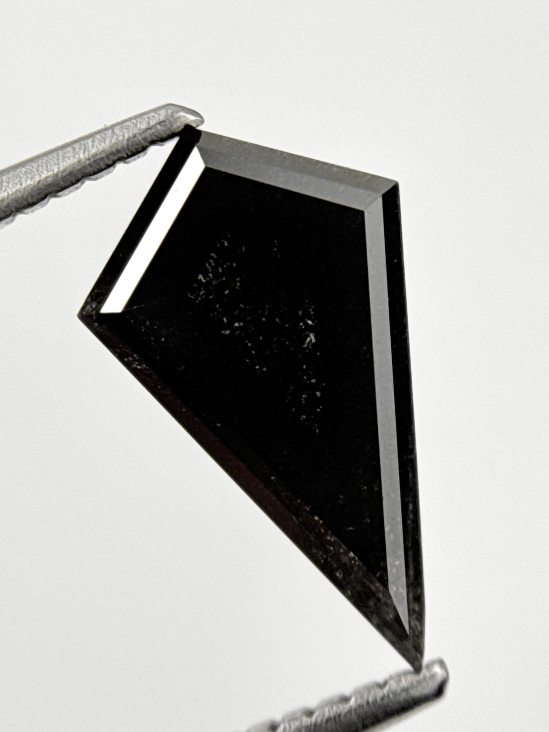 1.59 Ct Kite Rose Cut Grey Natural Loose Galaxy Diamond