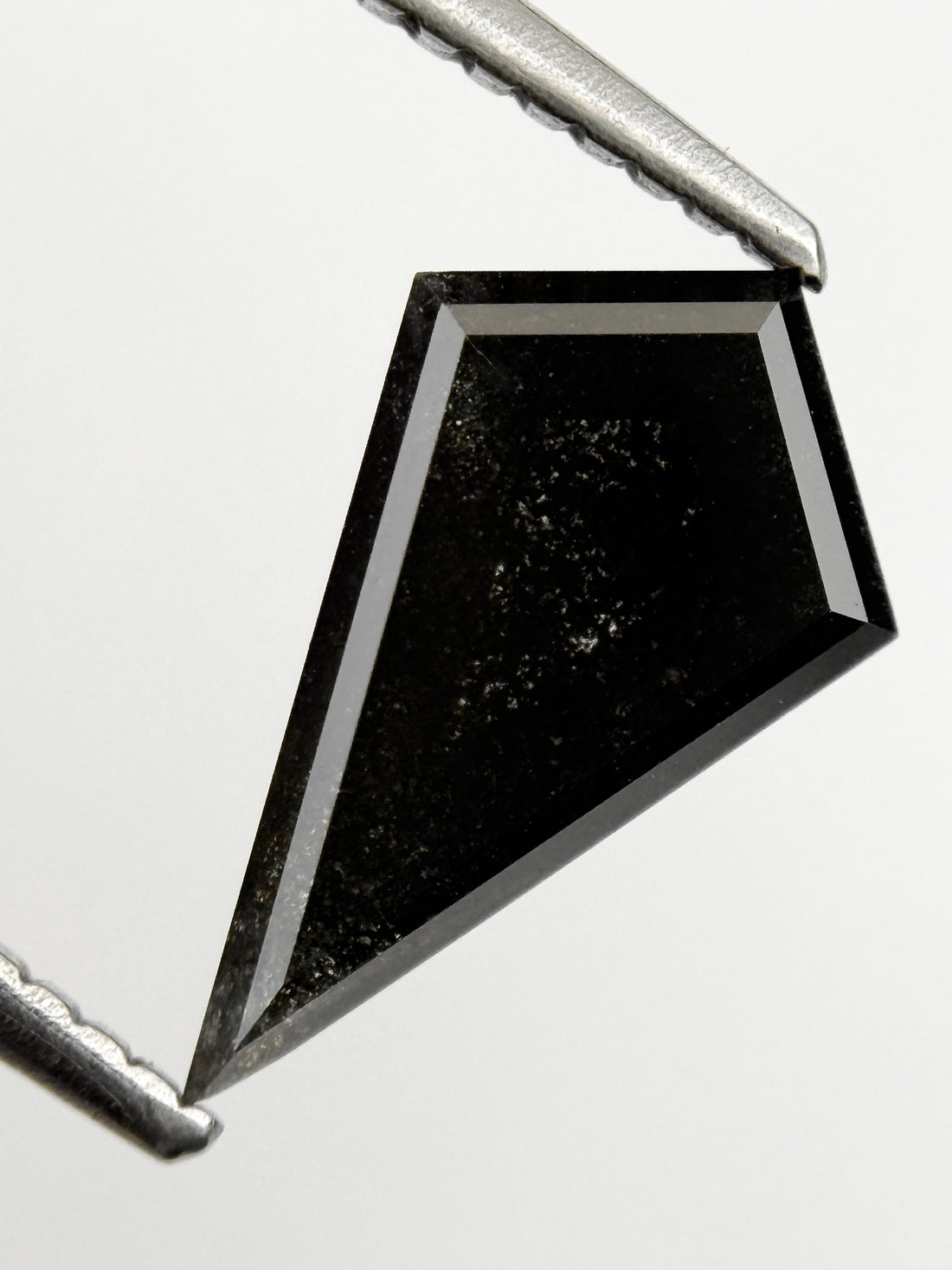 1.59 Ct Kite Rose Cut Grey Natural Loose Galaxy Diamond